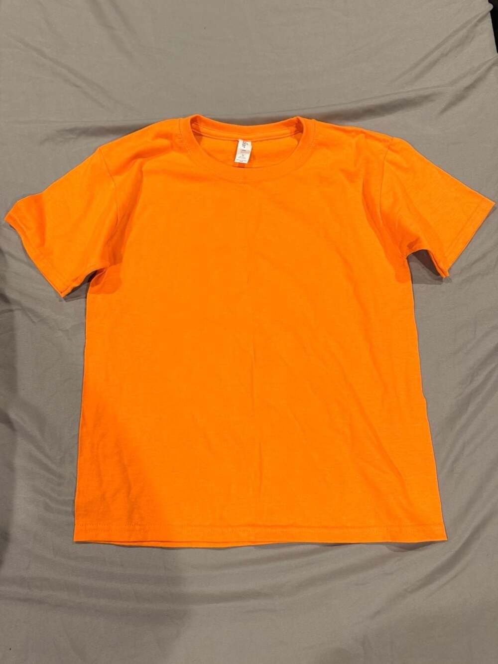 JERZEES Dri-Power T-Shirt Youth Size M Orange Short Sleeve Crewneck